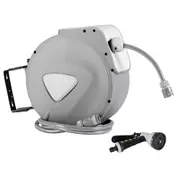 10M Retractable Water Hose Reel Garden Storage AutoRewind Spray Gun