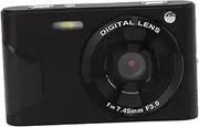 Digital Camera for Photography, 1080P HD 8X Digital Zoom Smart Pocket Selfie Camera Autofocus with 2.7 Inch IPS Screen, 30MP Portable Anti Shake Vlogging Camera for Travel (Black)