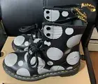 BNIB Dr. Martens Women’s 1460 Polka Dot Smooth Leather Lace Up Boots Size 7