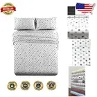 Indulge in Luxury: Heavyweight Flannel King Bed Sheets Set - Polka Dot Style