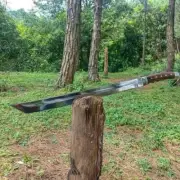 26" Custom Handmade Carbon Steel Blade Full Tang Survival Machete Hunting Sword