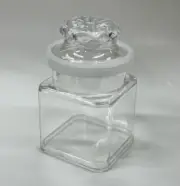 150 Bulk 8 oz. Clear Plastic Jar with Lid Clear Plastic Apothecary Jars NEW