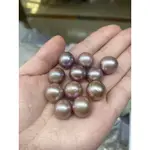 一件用於珍珠首飾製作的 13-14 毫米天然紫色版珍珠珠
