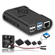 Raspberry Pi 4 Case with Cooling Fan and Heatsink for Pi 4B