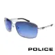 POLICE 義大利警察都會款個性型男眼鏡-金屬框(藍色) POS8879-579B