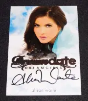 2017 Benchwarmer ALISON WAITE Dreamgirls #1 DREAM DATE Rainbow Foil Auto PLAYBOY