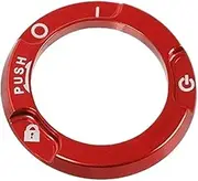 jiningxinxin CNC Ignition Switch Ring Compatible With Hunter CT125 Trail125 Monkey125 CB125R CB250R GB350/S Aluminum Key Box Cover Hole Ring Cap(Red)