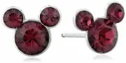 Disney’s Mickey Mouse 90th Birthstone Stud Earring NEW IN THE BOX February NIB