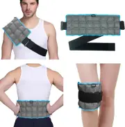 Gel Ice Packs for Injuries - Soft Reusable Cold/Hot Compress for Lower Back, Kne