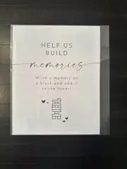 NEW Guestbook Jenga Sign