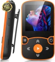 32GB MP3 Player with Clip,Bluetooth 5.0,FM Radio, Voice Recorder, Up to 128GB TF