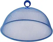 yuksok Metal Mesh Food Cover Reusable, Keep Out Fly,Dome Screen Plates Cover Food Tent for Outdoor Snacks Home, Blue