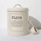 MagiDeal Metal Vintage Food Flour Storage Tin Jar 5 litres Container Decor