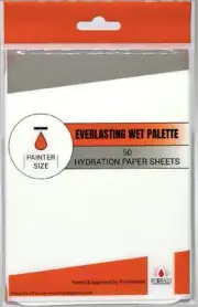 games 50 Hydration Paper Sheets for Everlasting Wet Palette Painter - Hydrat...