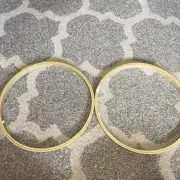 2 New Needlework Framing Hoops 14"