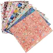 TEMPNAP Floral Cotton Bronzing Cloth Patchwork Fabric for DIY Craft Sewing Cotton Quilting Supplies for Bags Clothing Home Decor Designs