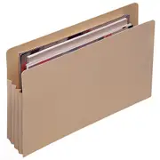 5pc Marbig Manilla Expanding Foolscap File Jacket Office Document Holder Buff