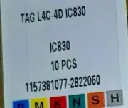 10 PCS ORIGINAL INSERTS‎‎ ‎TAG L4C-4D IC830