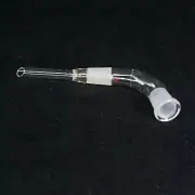 19/26 Female x 19/26 Male Joint Lab Glass Bend Receiver Quickfit Adapter