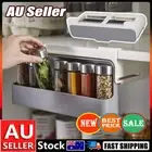 Kitchen Spice Organizer Self-adhesive Storage Rack Under-Shelf Punch-free AU