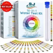 16-in-1 Drinking Water Test Kit Strips Detect pH Lead Iron for Home Pool Well