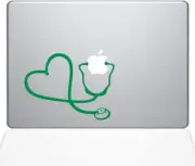 The Decal Guru Heart Doctor Decal Vinyl Sticker, 13" MacBook Pro