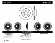StopTech Disc Ultra-Premium Brake Rotor for 05 - 06 Saab 9-2X 120.47018 (for: Saab)