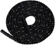 Battle Rope, 1.5 inches, 30 feet, Sports Training Rope Combat Sports Heavy Duty Training Rope-Durable 100% Polyester, undulating Rope for Outdoor Strength Training in Home Gyms, Aerobic Fitness