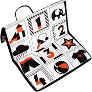 WEKAMOS Newborn Visual Training Tummy Activity Book for Crinkle Play Portable Lightweight Safe for Early Learning and Bonding
