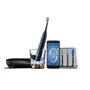 PHILIPS 飛利浦 Sonicare 鑽石智能音波震動牙刷/電動牙刷HX9954/52 深邃藍