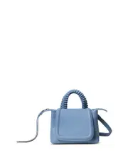 Callista Mini Top Handle Bag 23 Sky Grained Leather