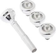 7c 5c 3c 1.5c Mouthpiece for Bb Trumpet Gold Plated Multi-Purpose Silver