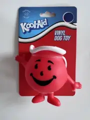 Brand New Kool-Aid Squeak Vinyl Dog Toy. Quality Vinyl. Red, Squeaker, NEW￼￼