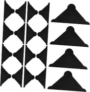 FIXOSHEE 100pcs Sheets Glass Edge Protectors Triangle Corner Covers for Glass Sheets Mirrors Shock Absorbing Trim for Safe Packaging Fit