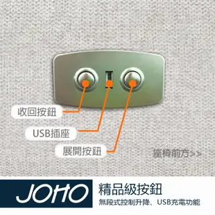 【JOHO｜家伯斯】(現貨/保固/到府安裝)大美式大尺寸電動躺臥椅-170度-無毒認證布料、美甲椅、美睫椅、可躺式沙發