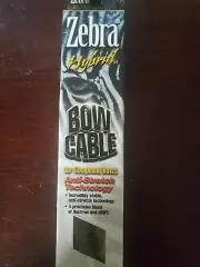 Zebra Hybrid Bow Cable for compound bows 40 1/2 tan/black