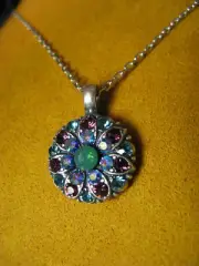 MARIANA GUARDIAN ANGEL SWAROVSKI CRYSTALS FLOWER Necklace Pendant Gift