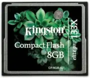 Kingston Elite Pro 8 GB 133x CompactFlash Memory Card (CF/8GB-S2)