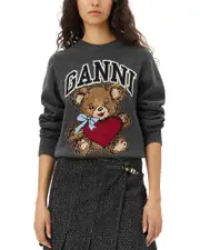 Ganni Graphic Bear Pullover Sweater