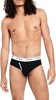 [Bonds] 3 x Mens Guyfront Brief Black Underwear