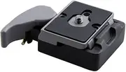 Camera 323 Quick Release Clamp Adapter + Quick Release Plate Compatible for Manfrotto 200PL-14 Compat Plate