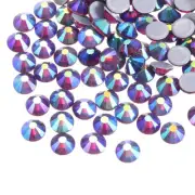 288 Pcs Hotfix Rhinestones Crystal Glass Gems(SS30 6.6mm,Dark Purple)