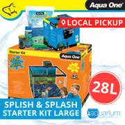 Aqua One Splish & Splash Starter Kit Glass Aquarium Large 28L (11627)