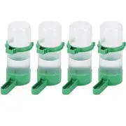4 Pack Plastic Bird Feeder Drinker Water Clip for Parrots Budgie Cockatiel Cage