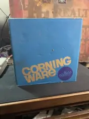 NIB 1970's Corning Ware 8" Covered Skillet A 8 Blue Cornflower Original Box VTG