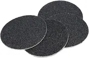 60pcs Sandpaper Disk for Remover Circular Sand Pads Foot Tool Foot Sand Paper Care Foot Scrub Sanding Nail Hard Calluses Pedicure Kit Replacement Sandpaper Discs Black