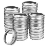 40 Pcs Regular Mouth Mason Jar Replacement Rings for Canning Storage Jars