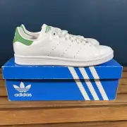 ADIDAS ORIGINALS Stan Smith Women’s 10.5 Leather White Green B24105 New In Box