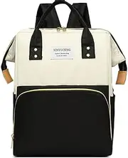 ONOODE 23L Multifunction Diaper Backpack Bag with Portable Changing Station Pad Mommy Diaper Backpack Bags–Large Capacity Featuring Bottle Pocket, Changing Pad, Stroller Clips, Comfortable Straps,