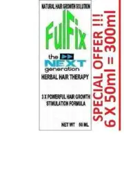 6 X 50ml 300ml FulFix Hair Loss Herbal Therapy NEXT GENERATION FORMULA..